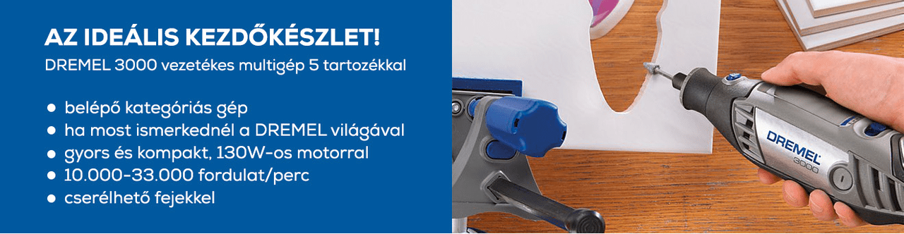 DREMEL 3000 vezetékes multigép 5 tartozékkal