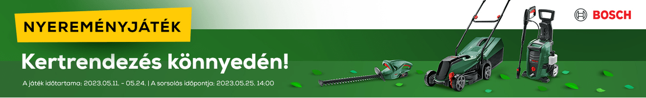 Nyerj egy Bosch kerti gépet!