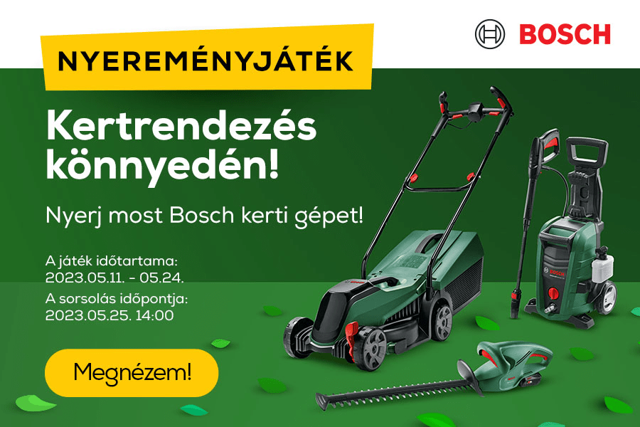 Nyerj egy Bosch kerti gépet!!