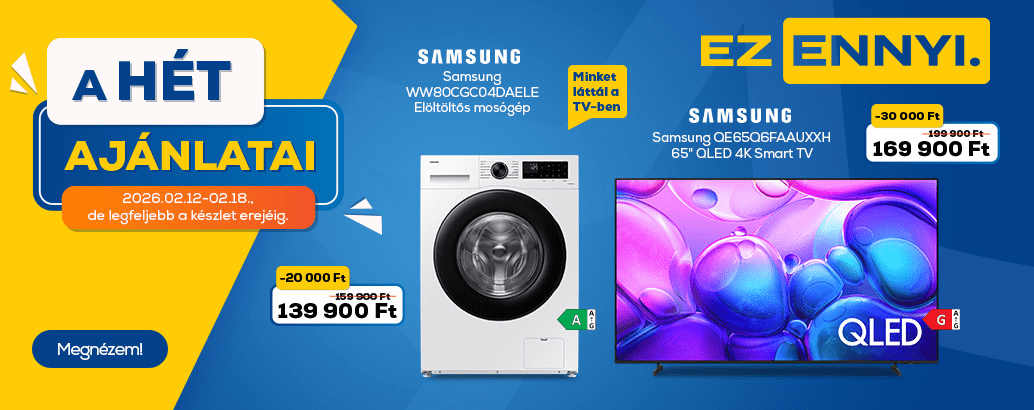 Hét ajánlatai az Euronics-nál! Ez ennyi.