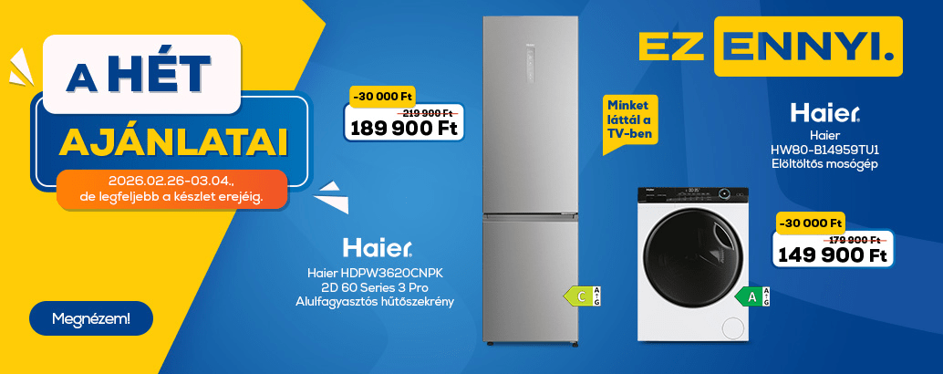 Hét ajánlatai az Euronics-nál! Ez ennyi.