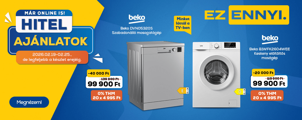 Promóciós hitel ajánlatok az Euronics-ban! Ez ennyi.