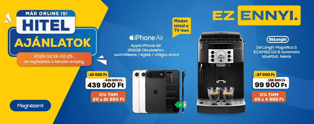 Promóciós hitel ajánlatok az Euronics-ban! Ez ennyi.