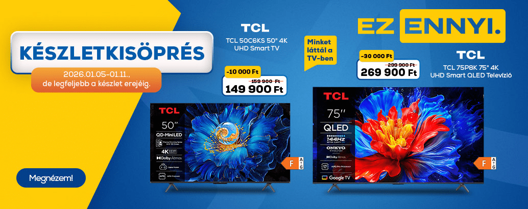 Készletkisöprés indul! Válogass termékeink között