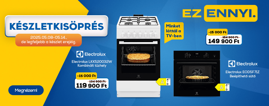 Készletkisöprés az Euronics-nál! Ez ennyi.