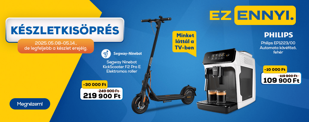 Készletkisöprés az Euronics-nál! Ez ennyi.