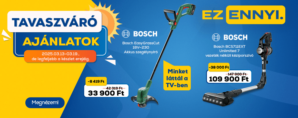Tavaszváró ajánlatok az Euronics-nál! Ez ennyi.