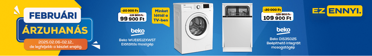 Februári árzuhanás az Euronics-nál! Ez ennyi.