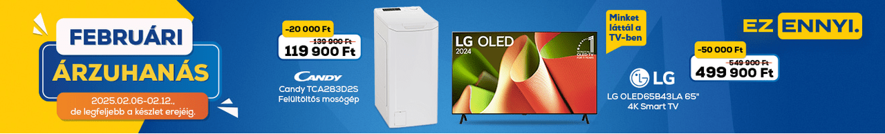 Februári árzuhanás az Euronics-nál! Ez ennyi.