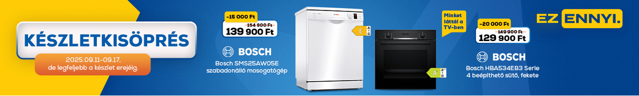 Készletkisöprés az Euronics-nál! Ez ennyi.