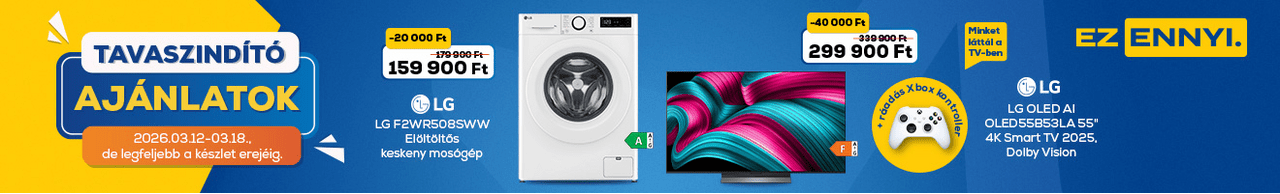 Tavaszindító ajánlatok az Euronics-nál! Ez ennyi.