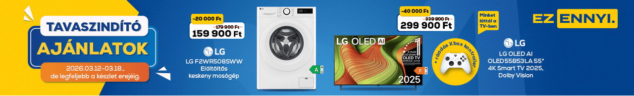 Tavaszindító ajánlatok az Euronics-nál! Ez ennyi.