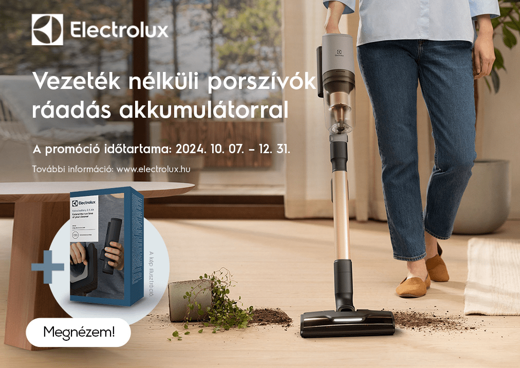 Electrolux vezeték nélküli kéziporszívók ráadással