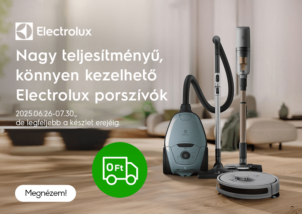 Nagy teljesítményű, könnyen kezelhető Electrolux porszívók