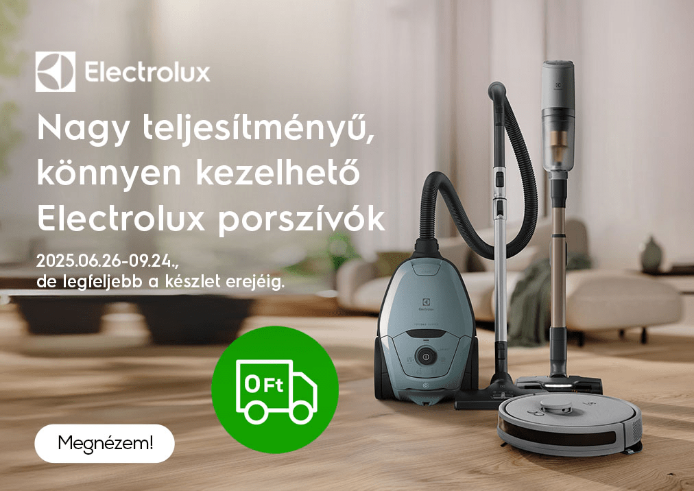 Nagy teljesítményű, könnyen kezelhető Electrolux porszívók