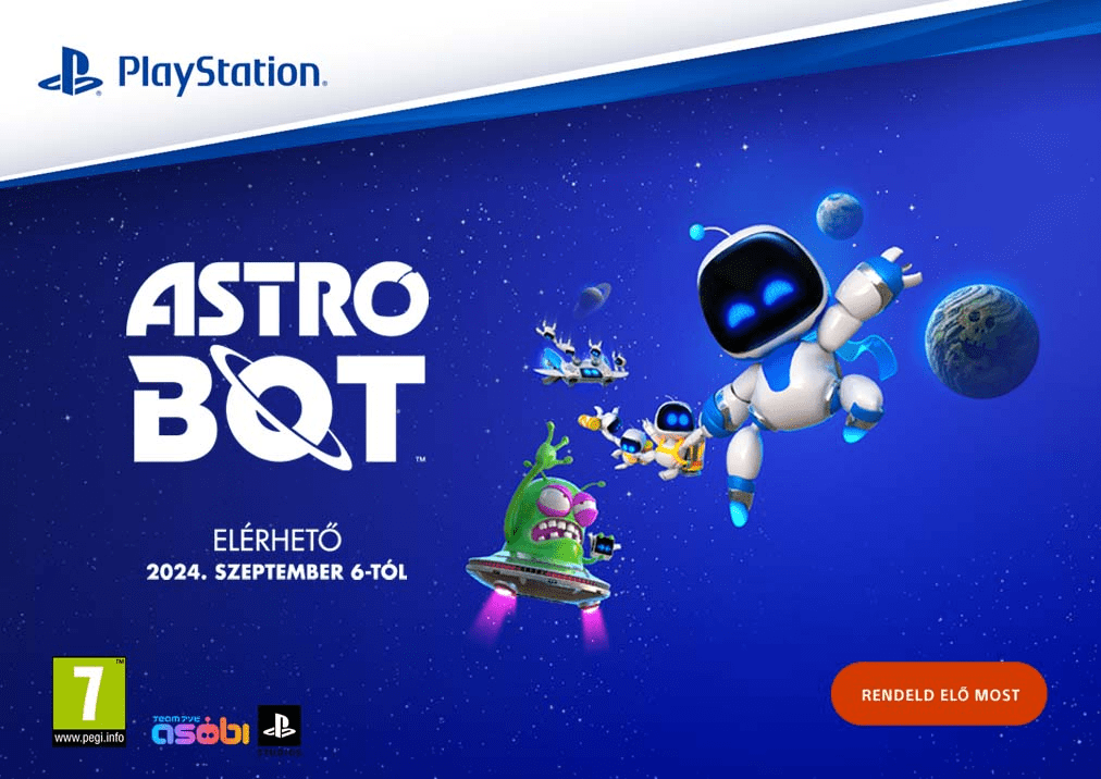 Sony PS5 Astrobot  játék előrendelés