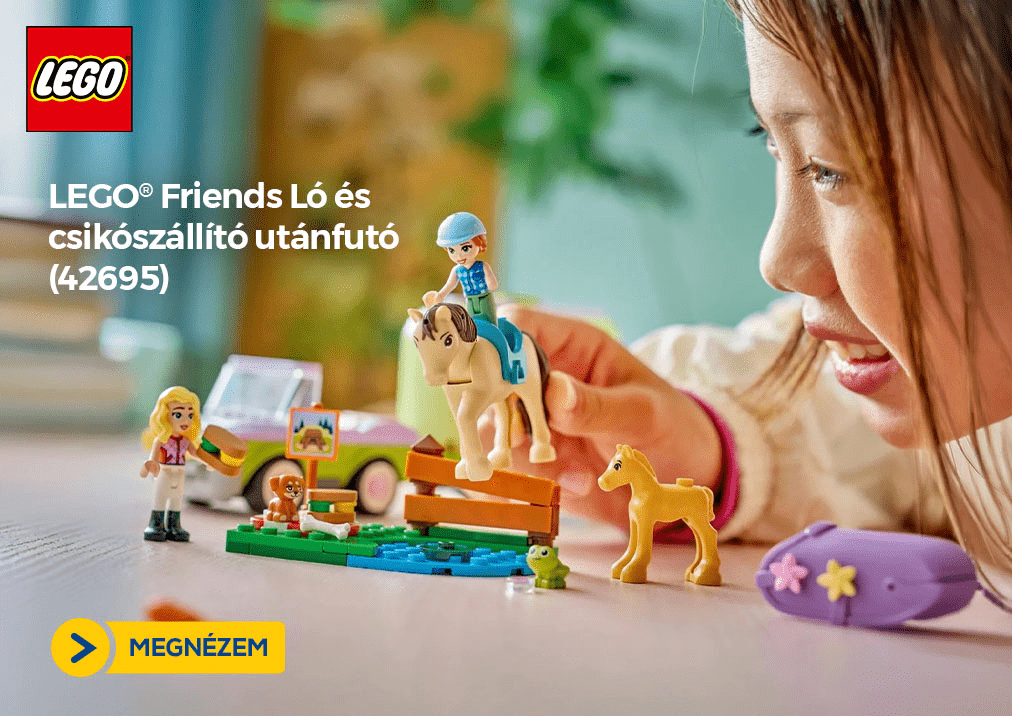 LEGO® Friends Ló és csikószállító utánfutó (42695)