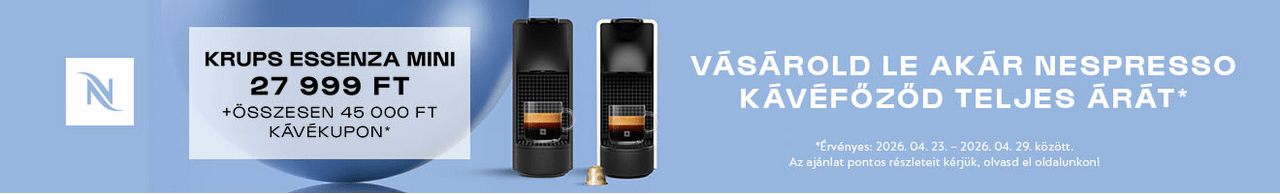 Vásárold le akár a Nespresso kávéfőződ teljes árát!