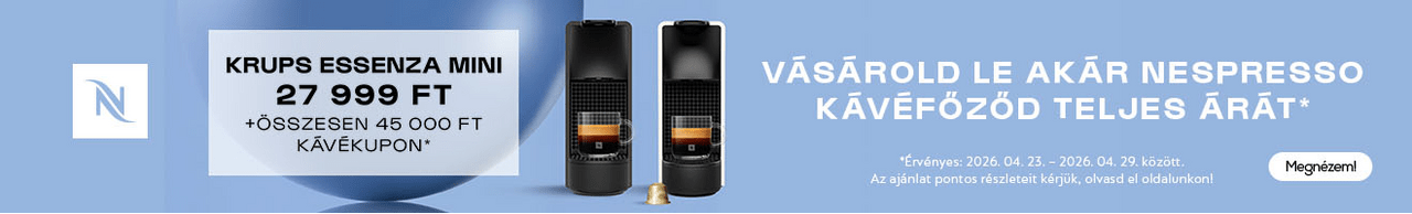 Vásárold le akár a Nespresso kávéfőződ teljes árát!