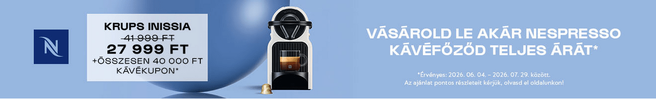 Vásárold le akár a Nespresso kávéfőződ teljes árát!
