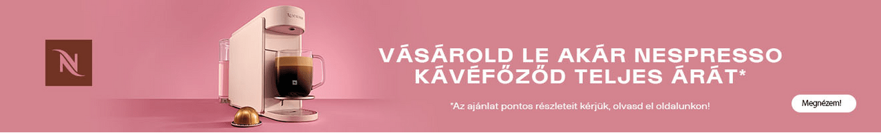 Vásárold le akár a Nespresso kávéfőződ teljes árát