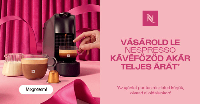 Vásárold le Nespresso kávéfőződ akár teljes árát