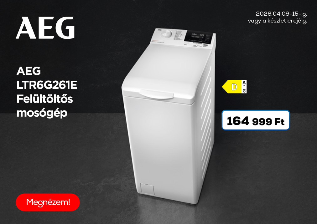 AEG LTR6G261E Felültöltős mosógép
