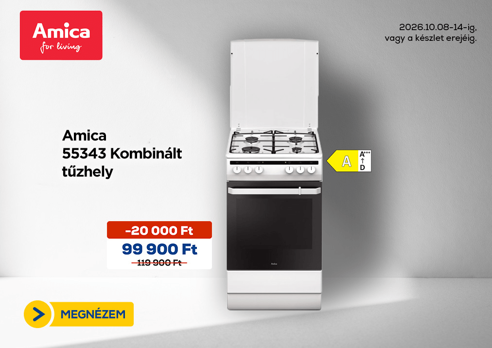 Amica 55343 Kombinált tűzhely