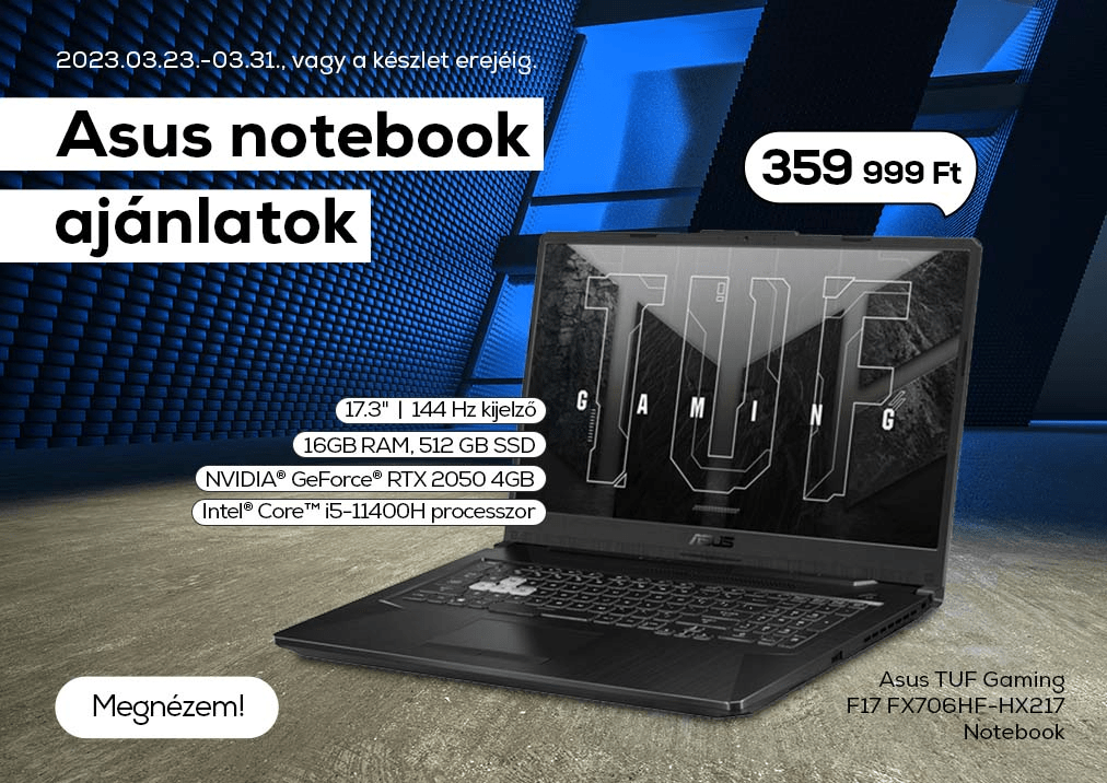 Asus notebook ajánlatok