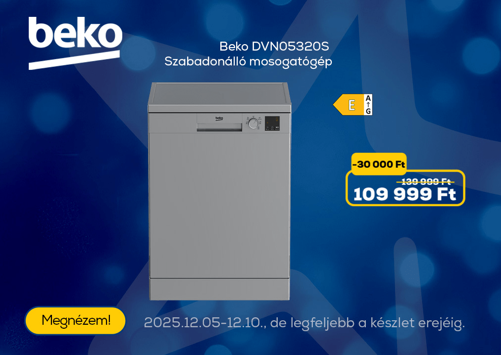 Beko DVN05320S Szabadonálló mosogatógép