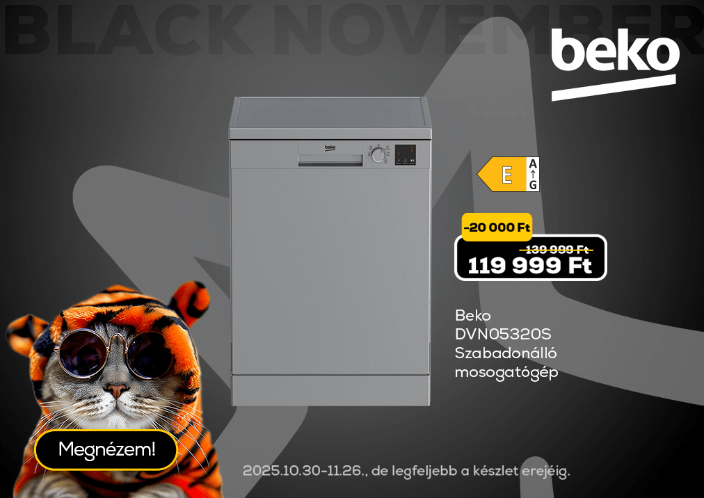 Beko DVN05320S Szabadonálló mosogatógép