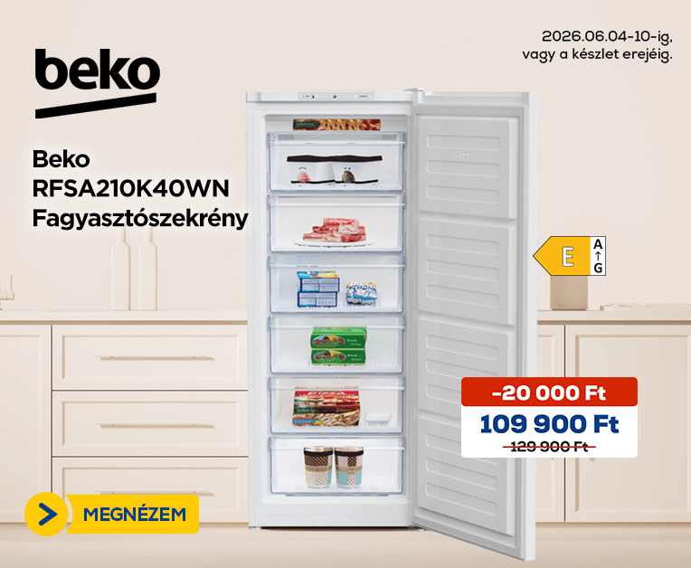 Beko RFSA210K40WN Fagyasztószekrény