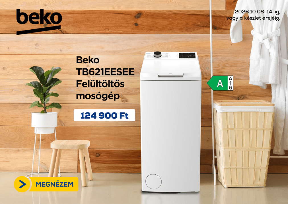 Beko TB621EESEE Felültöltős mosógép