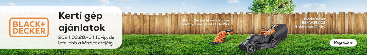 Black+Decker kerti gépek