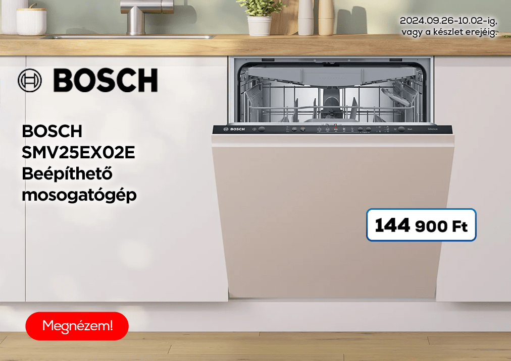 Bosch beépíthető mosogatógép