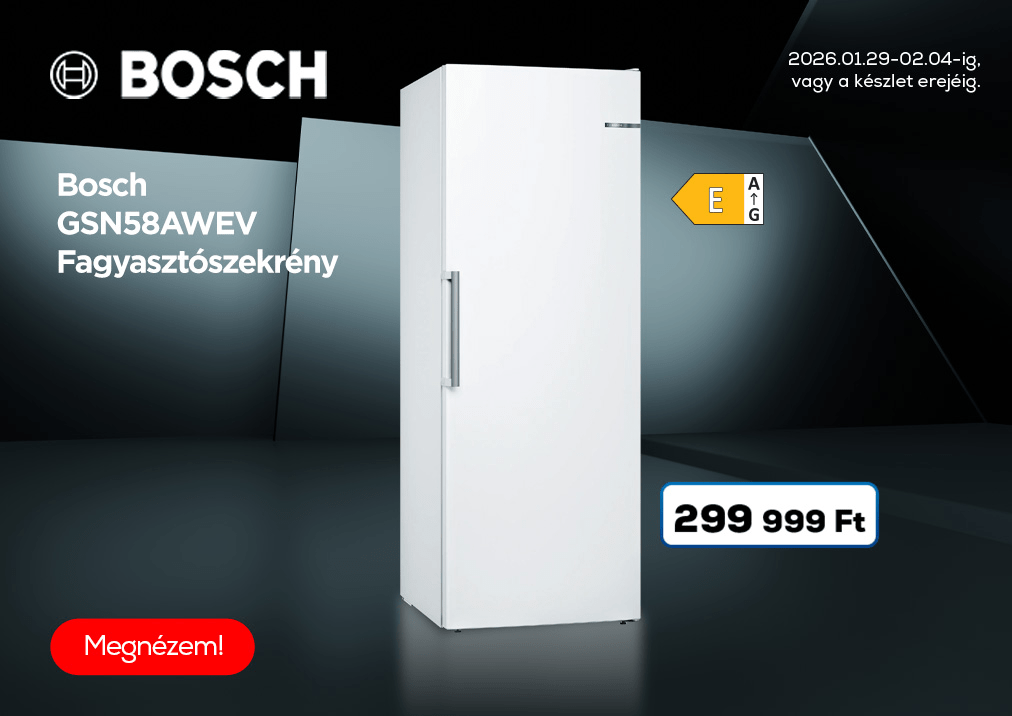Bosch GSN58AWEV Fagyasztószekrény