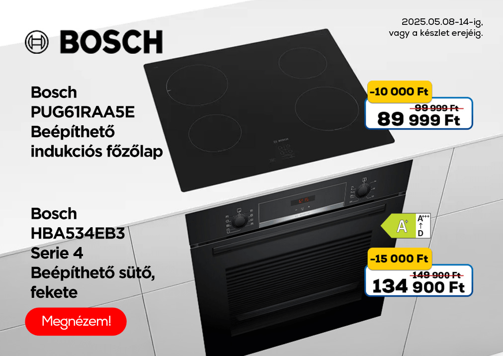 Bosch PUG61RAA5E Beépíthető indukciós főzőlap