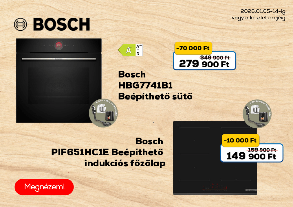 Bosch PIF651HC1E Beépíthető indukciós főzőlap