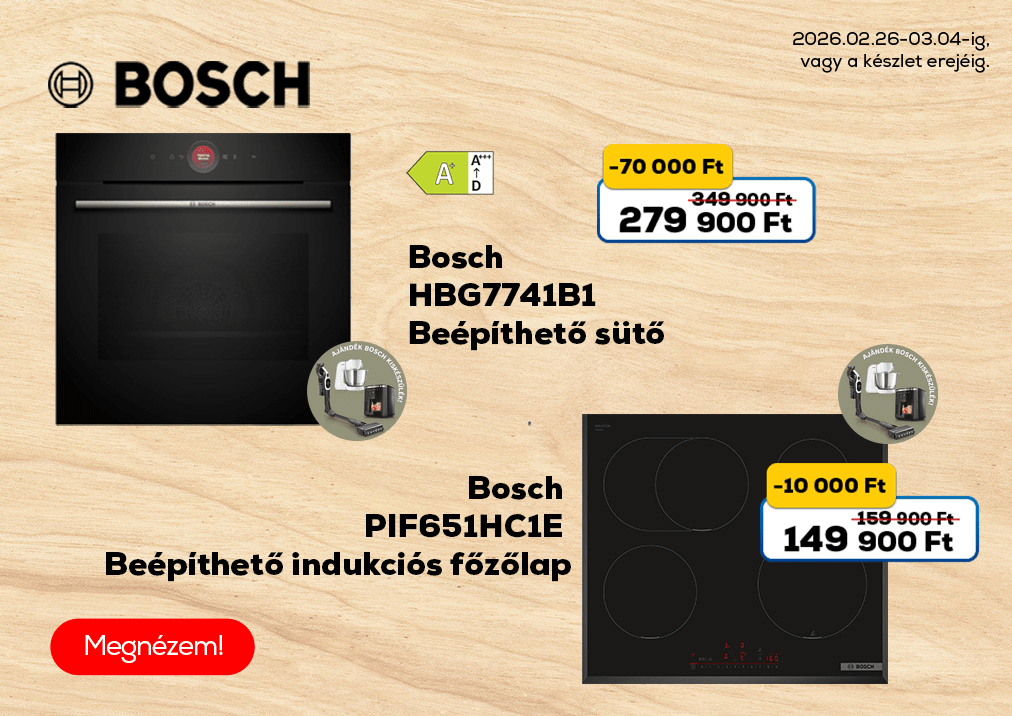 Bosch PIF651HC1E Beépíthető indukciós főzőlap