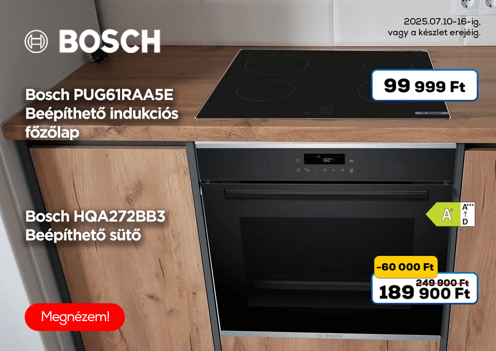 Bosch PUG61RAA5E Beépíthető indukciós főzőlap