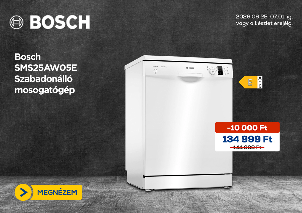 Bosch SMS25AW05E Szabadonálló mosogatógép