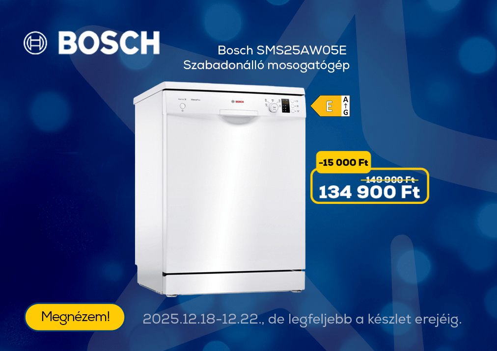 Bosch SMS25AW05E Szabadonálló mosogatógép