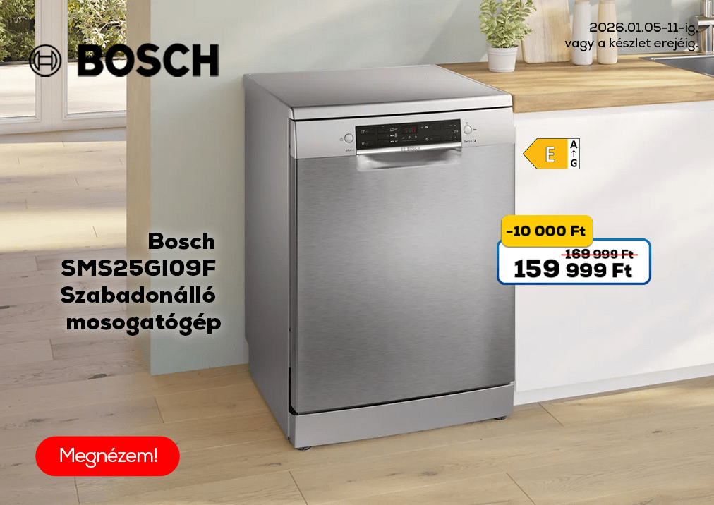 Bosch SMS25GI09F Szabadonálló mosogatógép