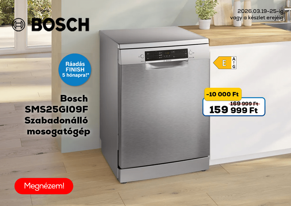 Bosch SMS25GI09F Szabadonálló mosogatógép