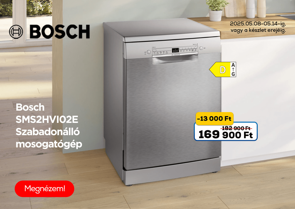 Bosch SMS2HVI02E Szabadonálló mosogatógép
