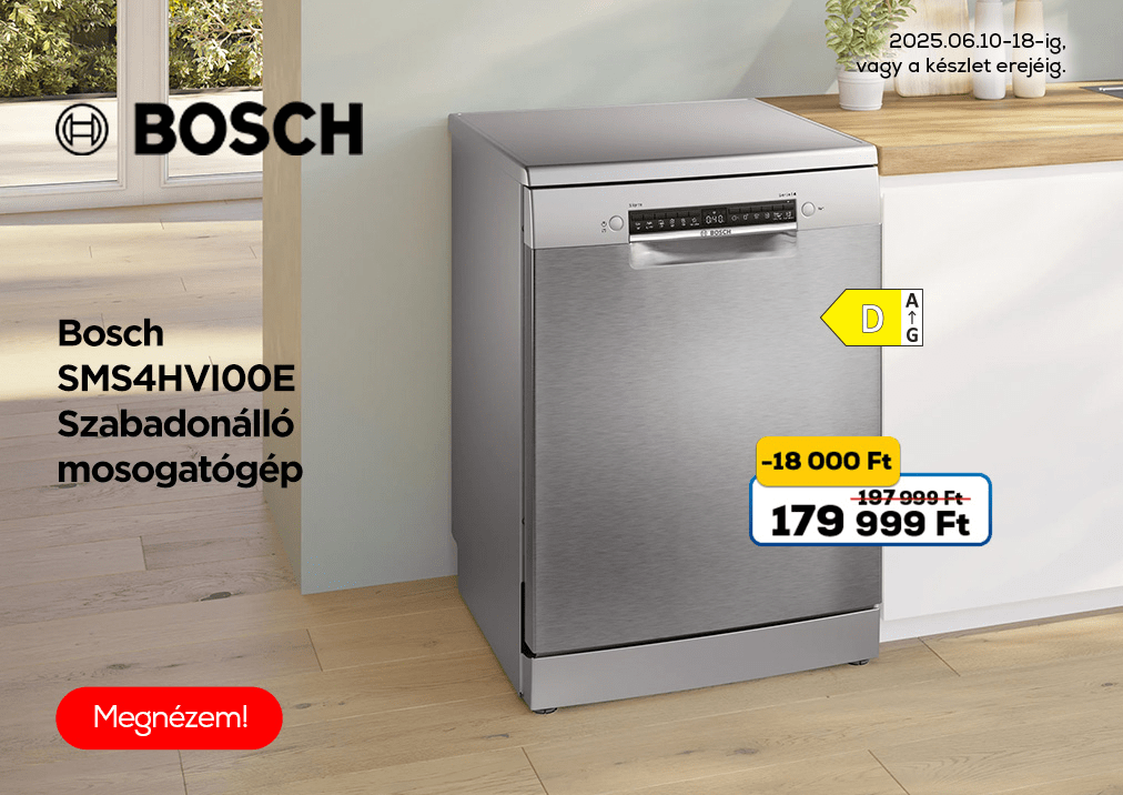 Bosch SMS4HVI00E Szabadonálló mosogatógép
