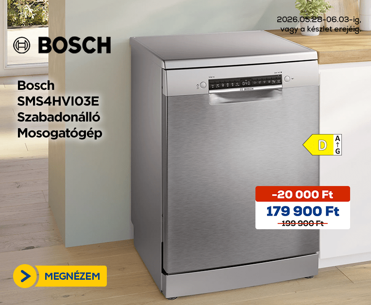 Bosch SMS4HVI03E Szabadonálló Mosogatógép