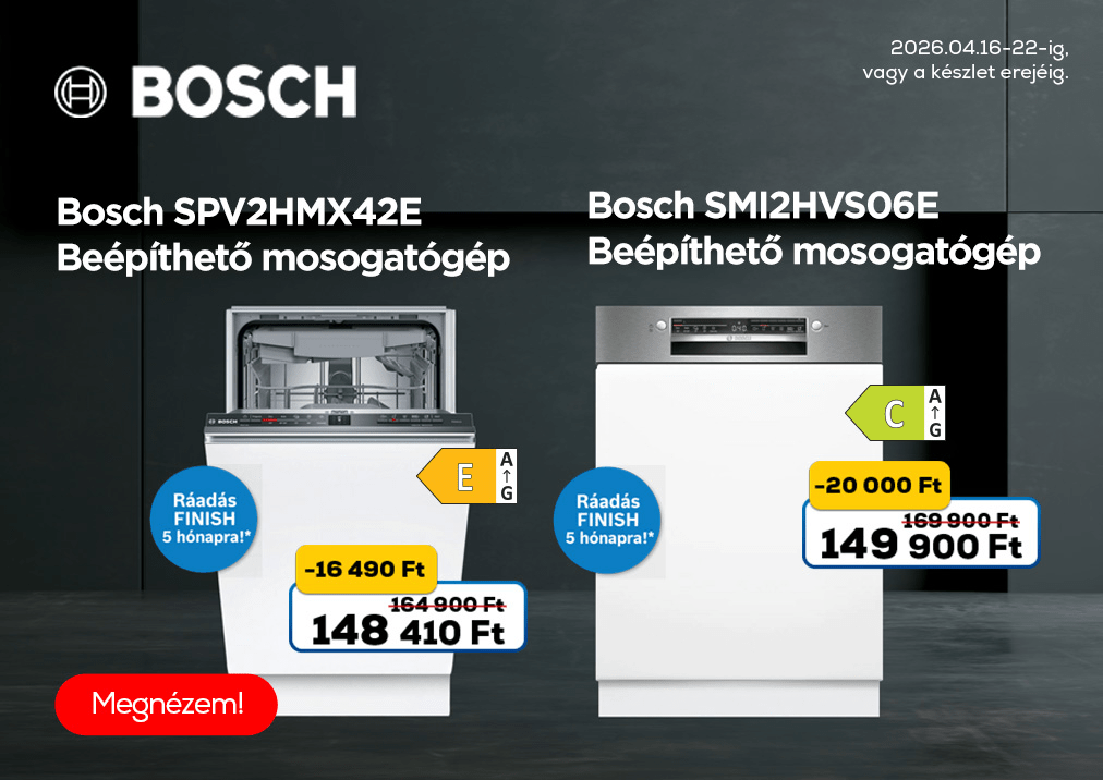 Bosch SPV2HMX42E Beépíthető mosogatógép