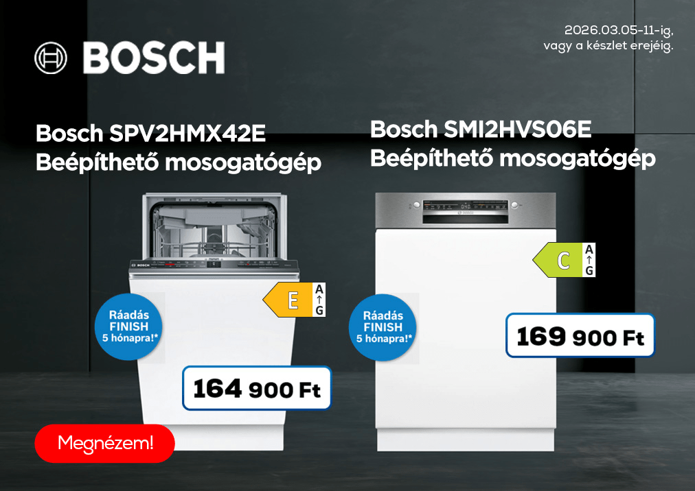 Bosch SPV2HMX42E Beépíthető mosogatógép