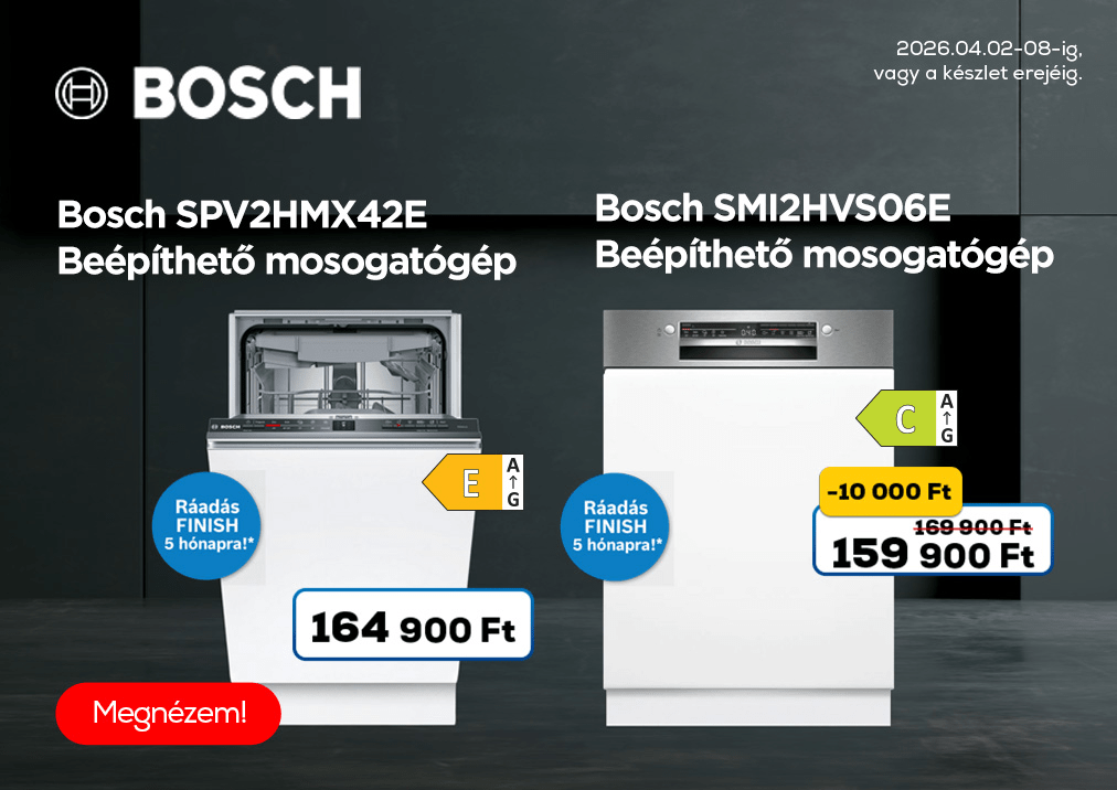 Bosch SPV2HMX42E Beépíthető mosogatógép